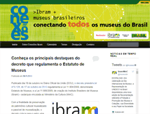 Tablet Screenshot of conexoesibram.museus.gov.br