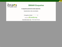 Tablet Screenshot of enquetes.museus.gov.br