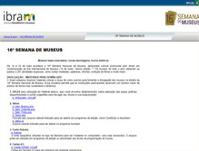 Tablet Screenshot of eventos.museus.gov.br